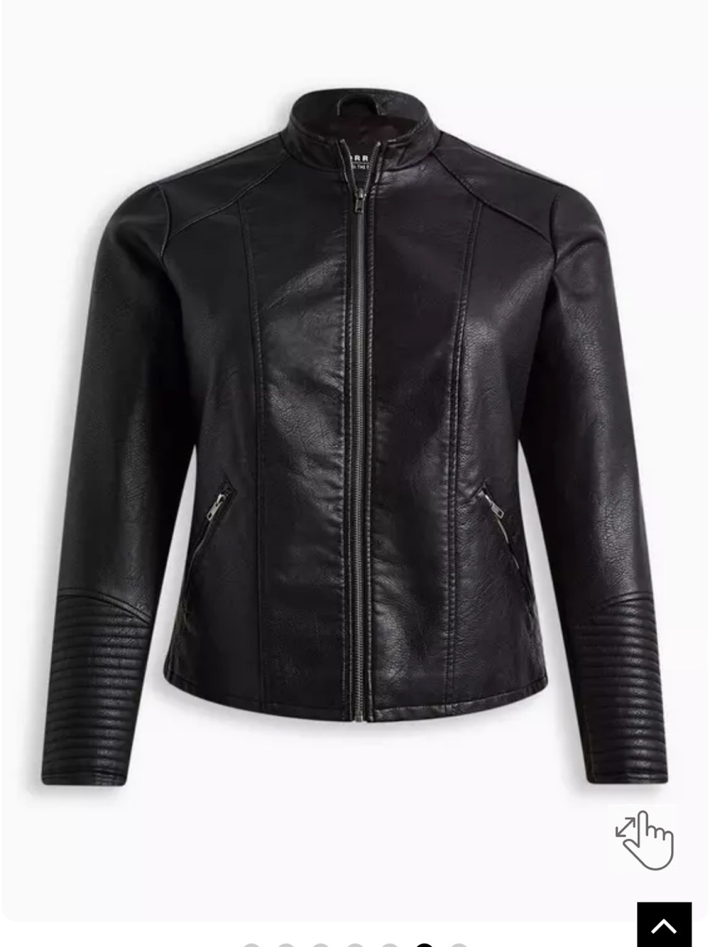 torrid Black Faux Leather Moto Jacket